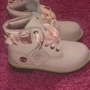 Pink timberland boots children